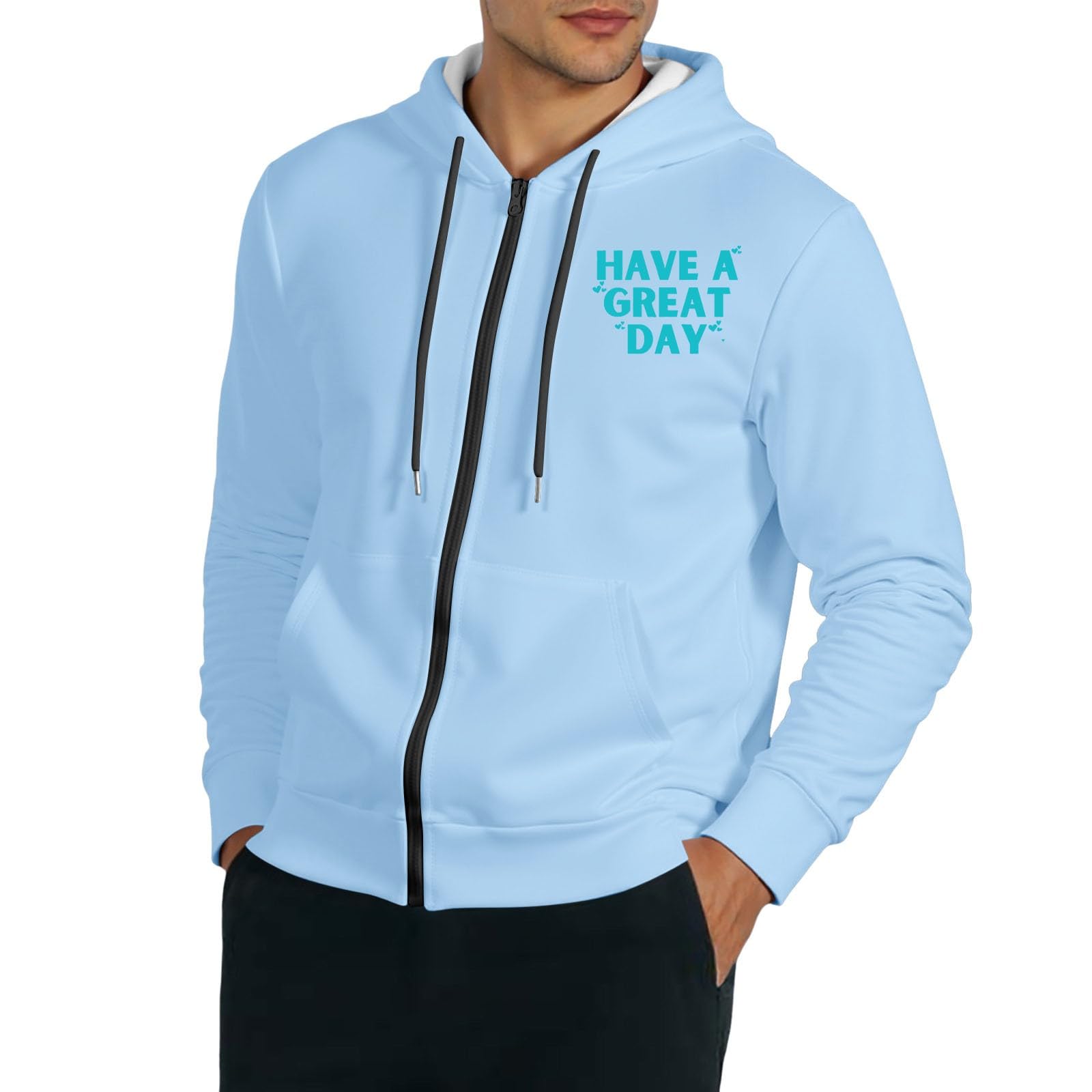 Rival fleece raglan manches pull mode hiver chaud couleur unie style décontracté - 5