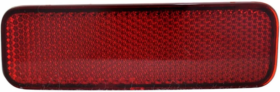 For Ford Bronco Sport 2021 2022 2023 2024 Bumper Reflector Driver and Passenger Side | Pair | Rear | Red | Snap-In | PP Plastic Housing | PC Plastic Lens | For FO1184123, FO1185123 | M1PZ13A565B, M1PZ