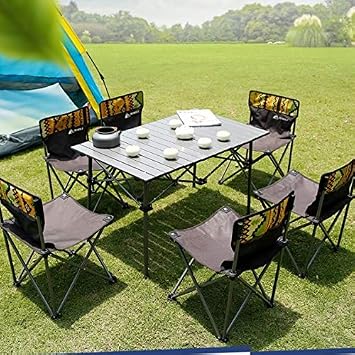 Portable Camping Easy Assembly Garden Table Outdoor Furniture Camping Hiking Fishing BBQ Picnic Table with Pouch
