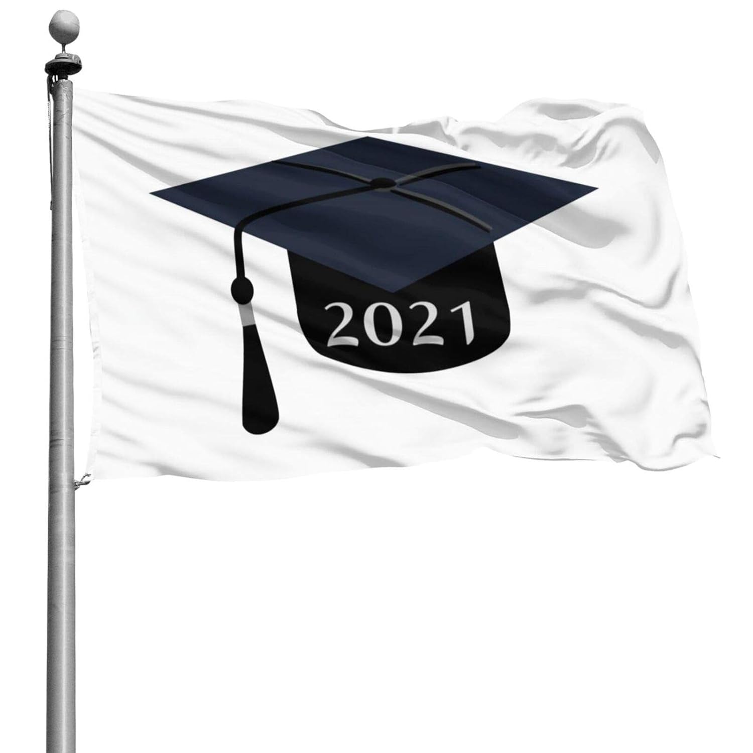 Amazon.com : 2021 Graduation cap 4x6 Foot American US Flag - Vivid ...