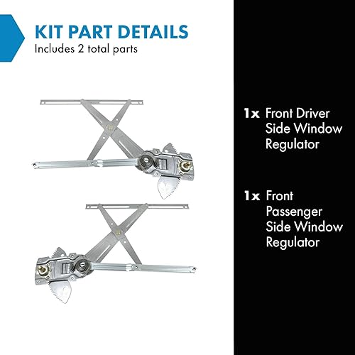 Miniatura 82 de TRQ Juego de elevalunas manual para el lado del conductor y del pasajero compatible con Chevrolet Tracker 1998 1989-1997 Geo 1989-1998 Suzuki