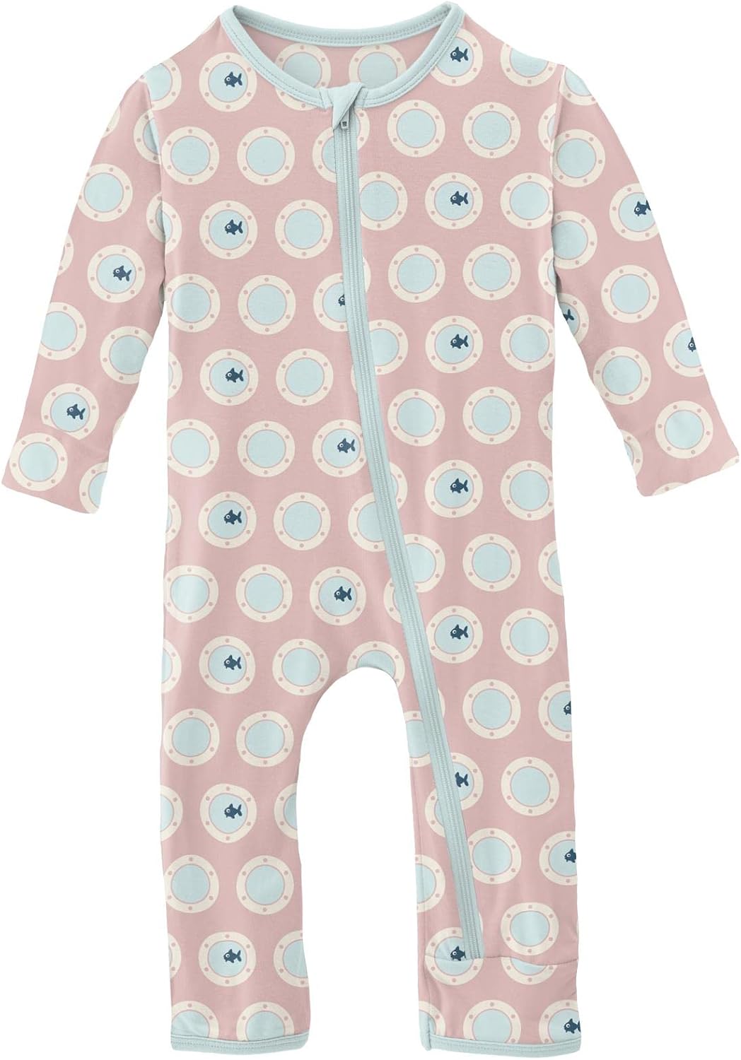 KicKee Pants Print Coverall with Zipper, Super Soft Baby Clothes, Baby and Kid One Piece Sleepwear