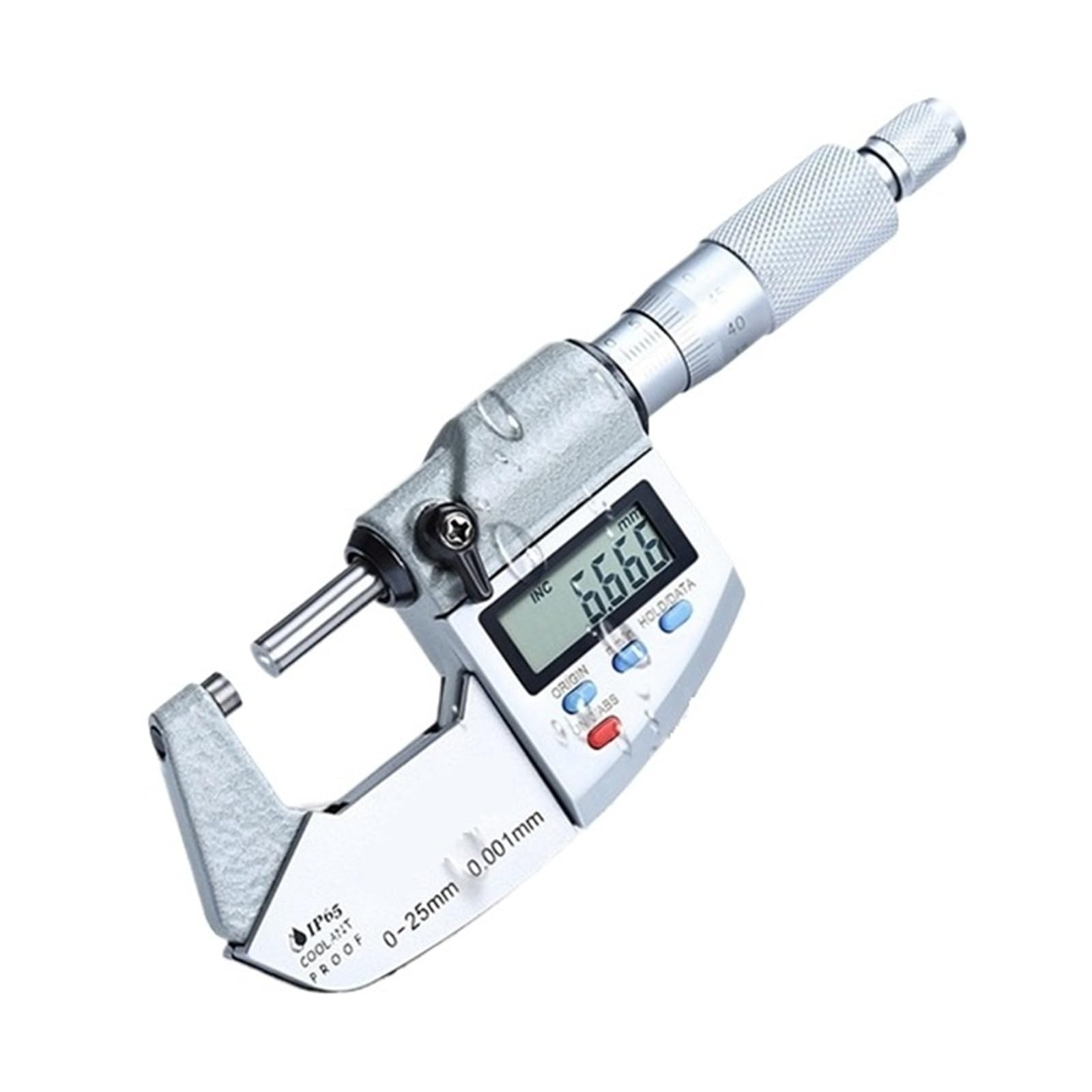 Micrometro digitale elettronico IP65 0-25 mm impermeabile esterno calibro misuratore di spessore 0,001 mm punta in carburo strumenti di misura