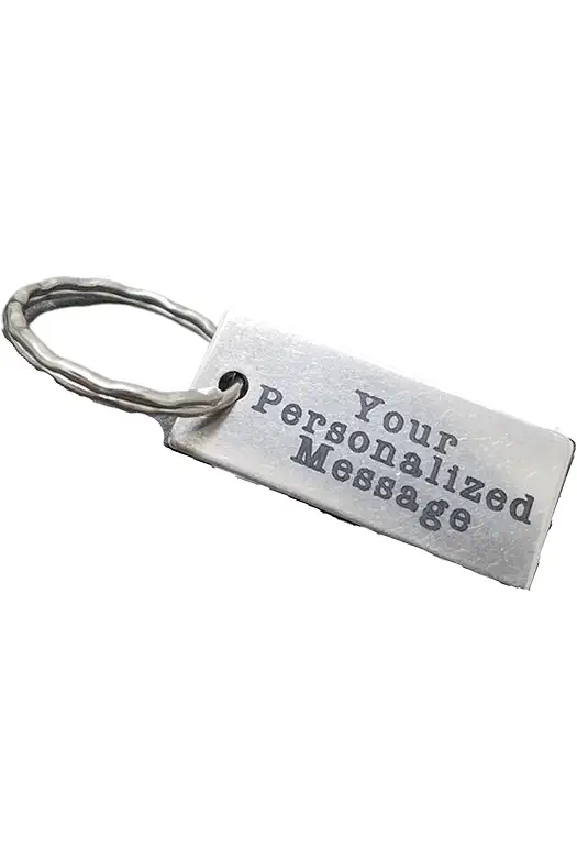 Pammytail Custom Engraved Personalized Metal Keychain