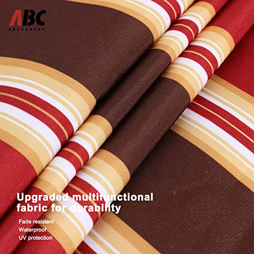 Image of ABCCANOPY Premium Patio Umbrellas 9' Red Stripes