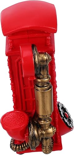 Modelo de teléfono de esfera giratoria para decoración del hogar Ornamento antiguo para oficinas de exhibición clásicas, hoteles y galerías