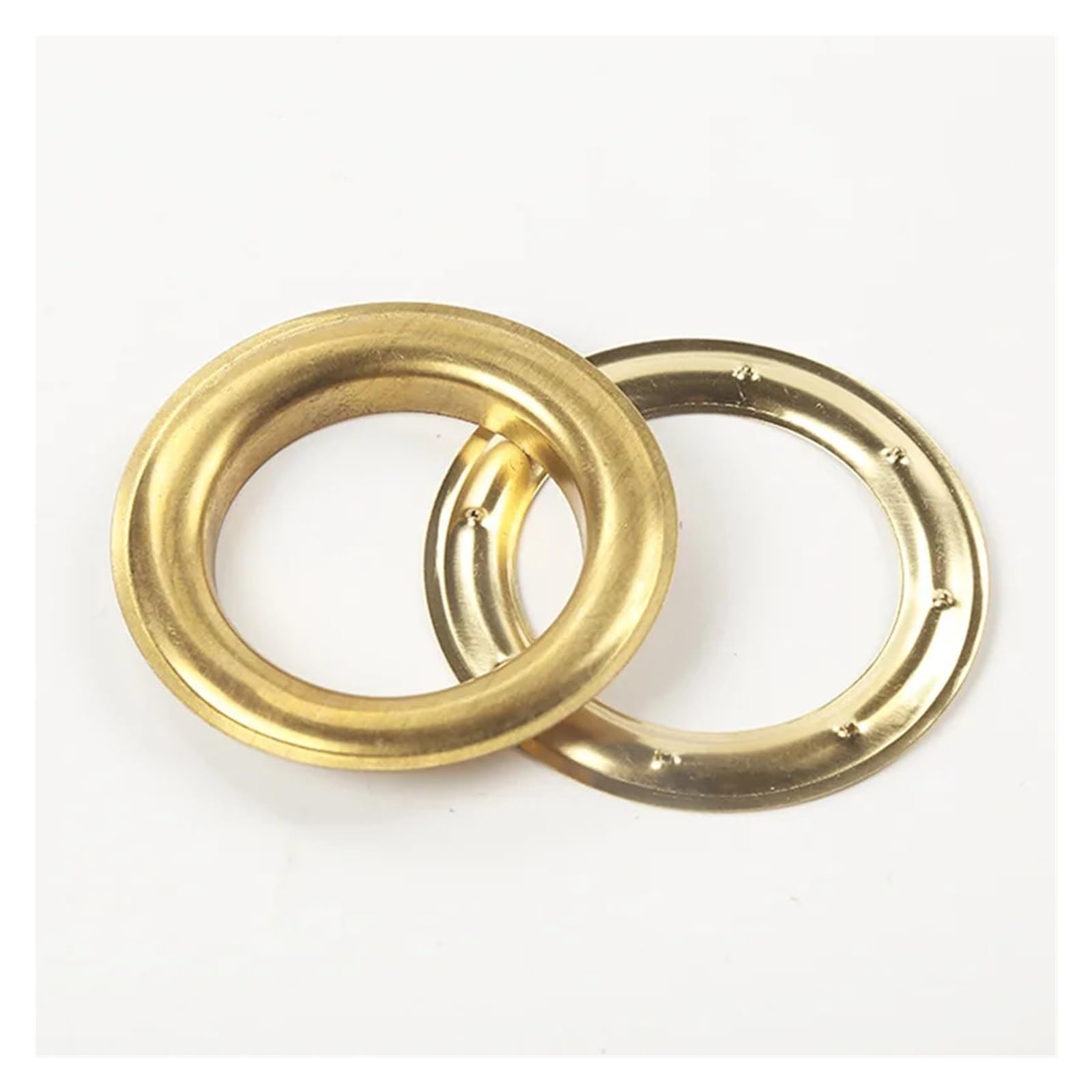 Occhielli per tende Anello in metallo inossidabile for tende Accessori for occhielli for in fai-da-te di tenuta Ornamento superiore Installare mediante timbratrice(YELLOW,50 pair)