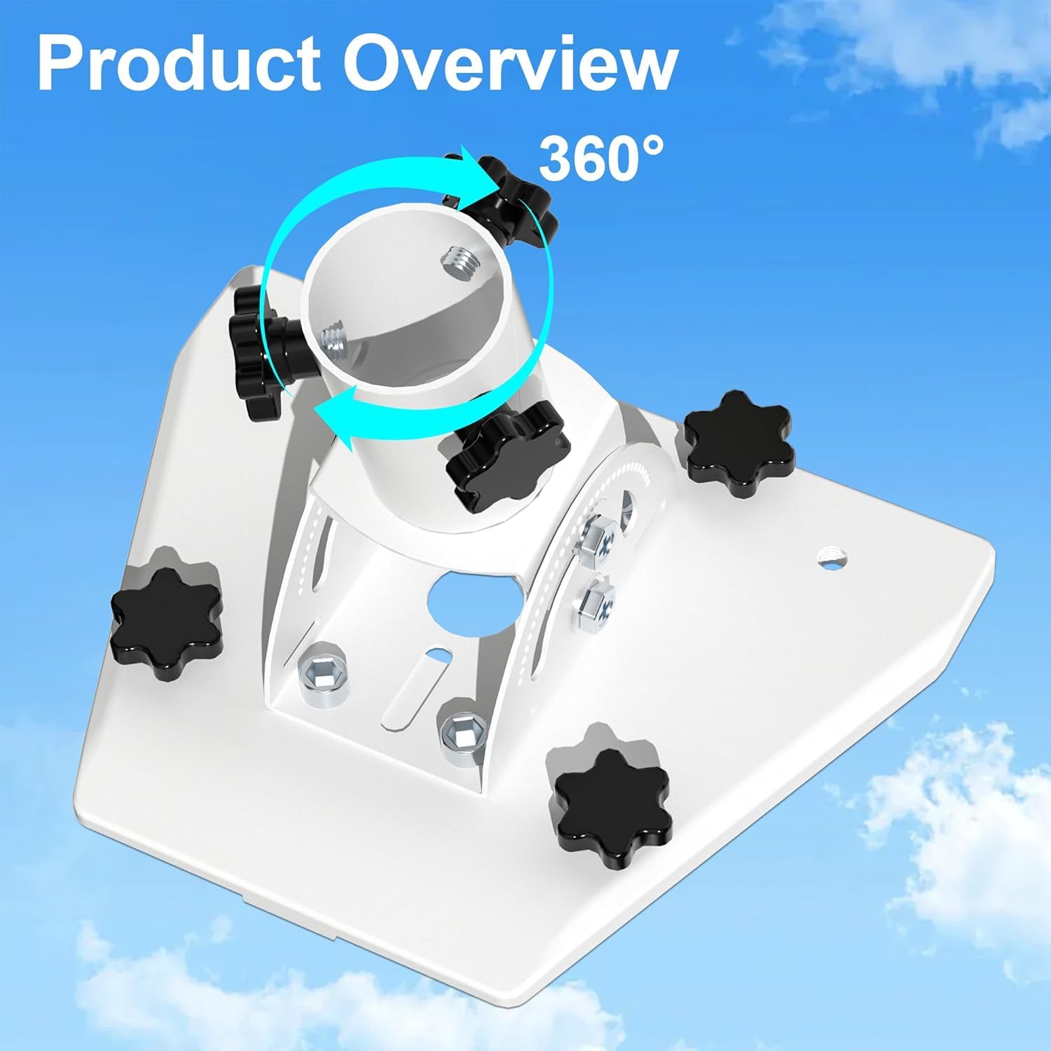 Support Starlink de troisième génération, ajustable à 360 degrés, avec adaptateur de tuyau Starlink inclus. Le kit Internet Prubovi Starlink est compatible avec le récepteur standard Starlink Gen3
