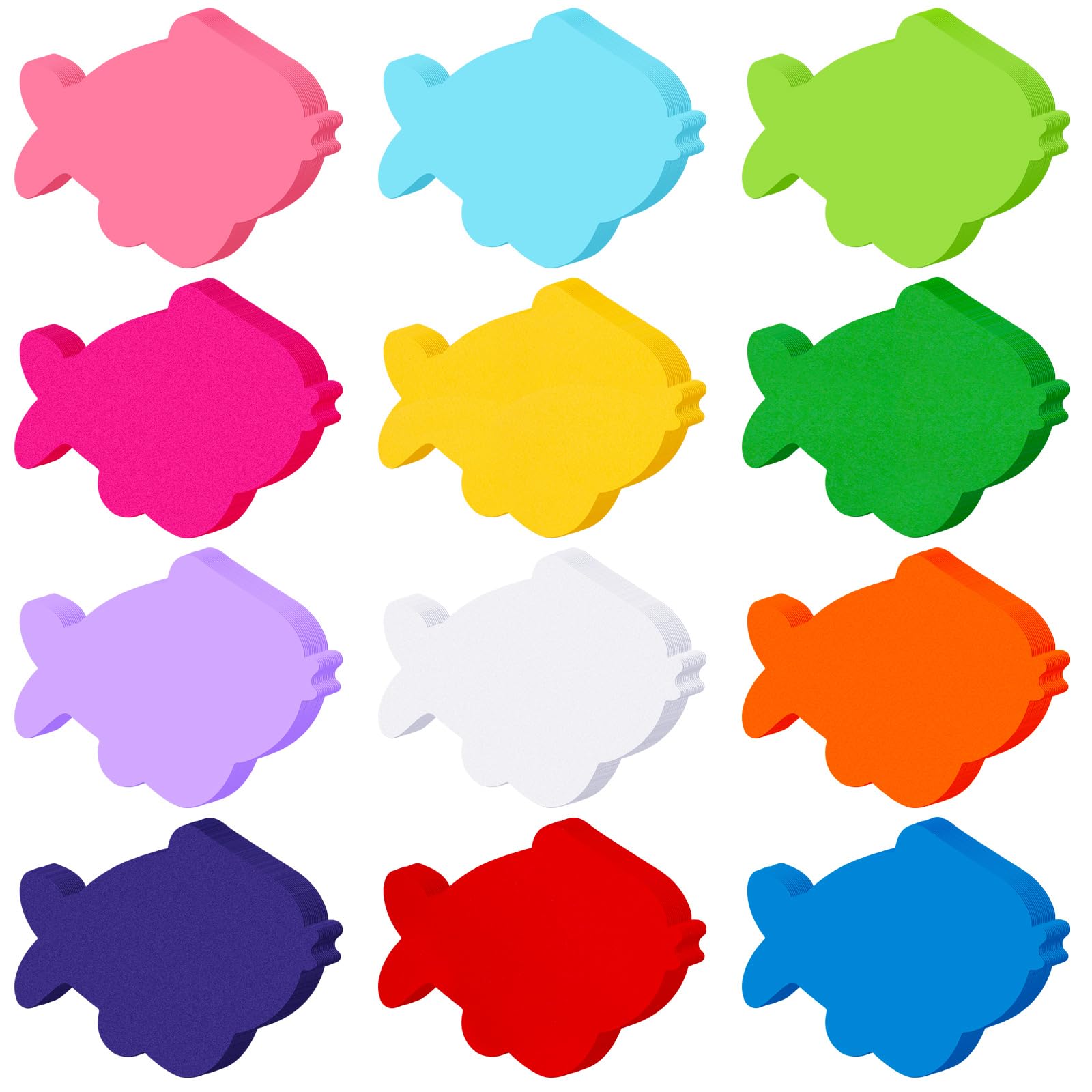 600 Pcs Fish Paper Bulletin Board Cutouts, 1.97'' x 1.97''