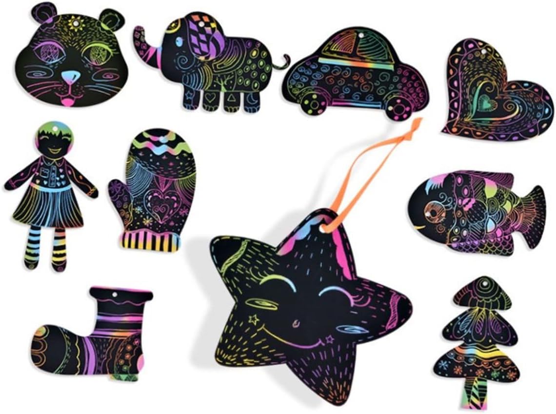 1set Scratch Drawing Accessories Scratch Paper for Boy Girl Creative Art Imaginative Play and Projects