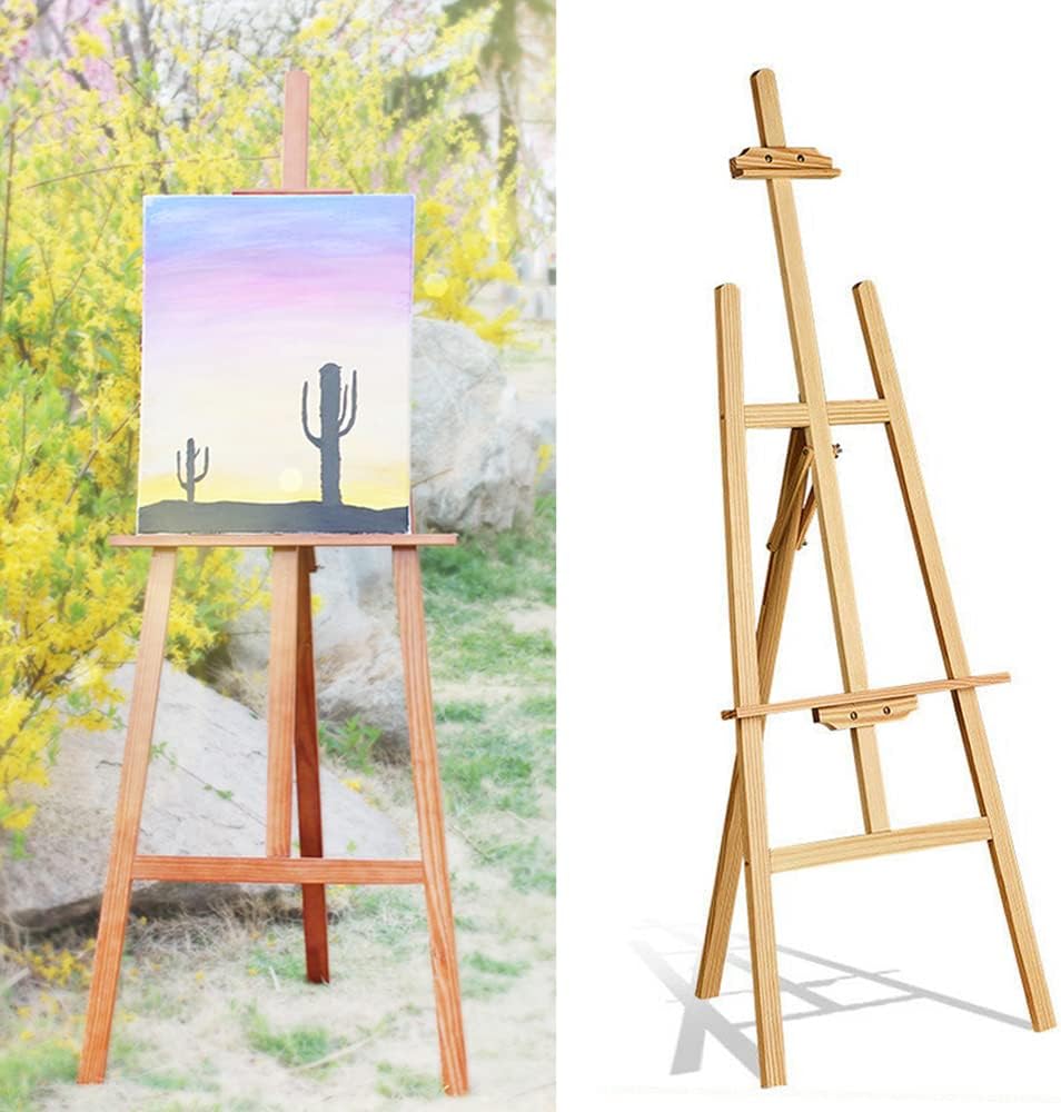 Wooden Easel for Display, Studio Easels for Painting, Artist Easel 1