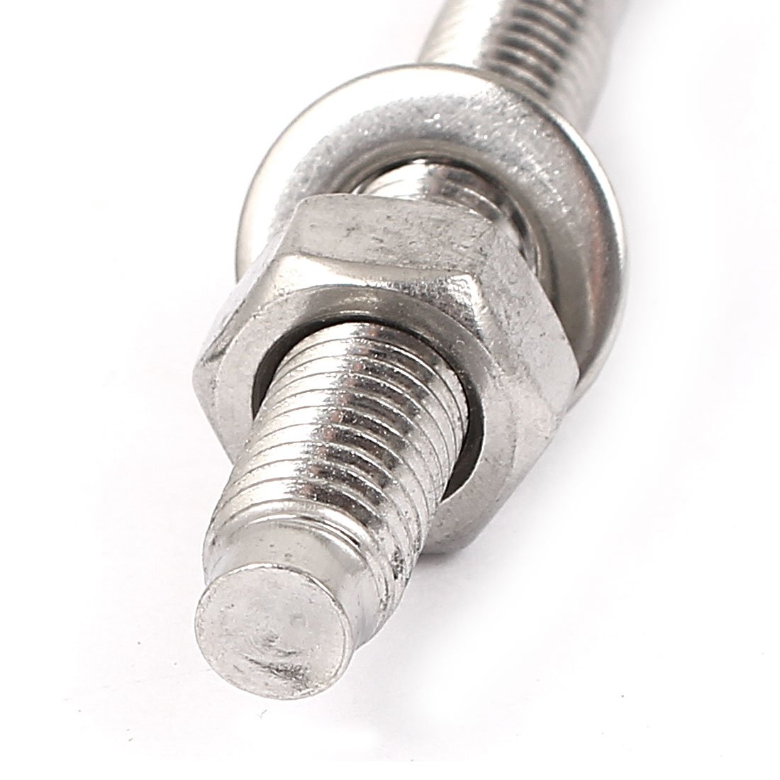Aexit M8 Thread Anchors 304 Stainless Steel Car Repair Gecko Expansion Bolt Screw 90mm Expansion Anchors Long 6pcs