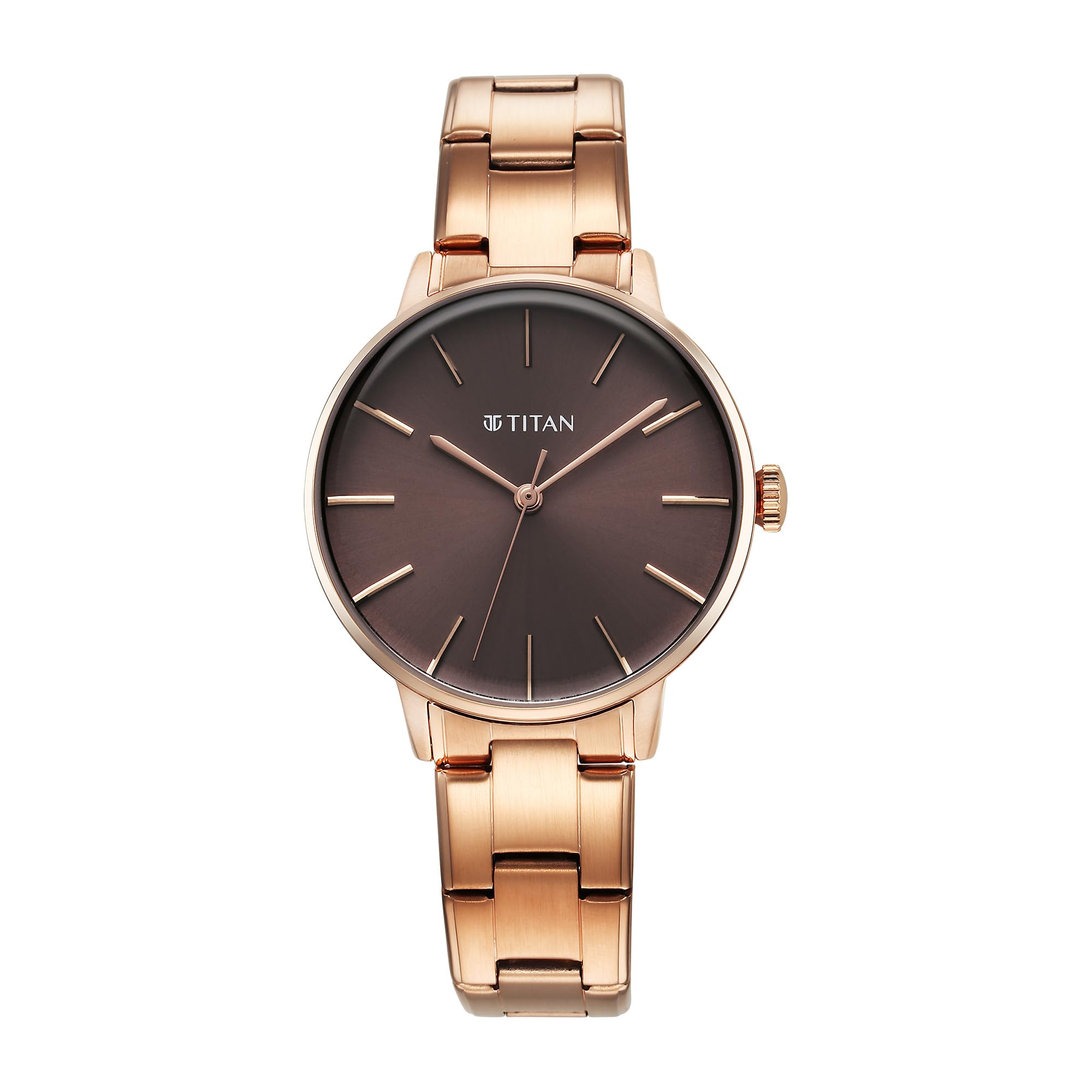 Titan TGIF Quartz Analog Brown Dial Rose Gold Stainless Steel Strap Watch for Women-NS95248WM01 (B0CCS5JRJK) Amazon Price History, Amazon Price Tracker