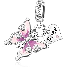 925 Sterling Silver Women Bracelets Animal Pink Butterfly Blue Murano Glass Sea Conch Fish Gold Seahorse Dolphin Pendant Women Bracelet Charm Mother's Day with Zirconia