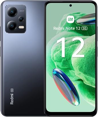 Xiaomi Redmi Note 12 5G, 120Hz AMOLED display, Snapdragon 5G processor, 33W 5000mAh, Onyx Gray 4GB RAM 128GB ROM (UK Version )