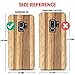 B BELK Galaxy S9 Case, [Slim to Beat] Soft Wood Hybrid Flexible TPU Cushion [Thin Matte] Premium Rubber Bumper Back Cover, Shock Resistant Wooden Shell for Samsung Galaxy S9 - Teak
