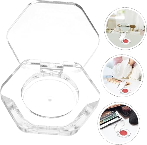 4Pcs Empty Eyeshadow Pans Makeup for Lip Balm Blusher Durable Reusable Cosmetic Containers for Travel Use