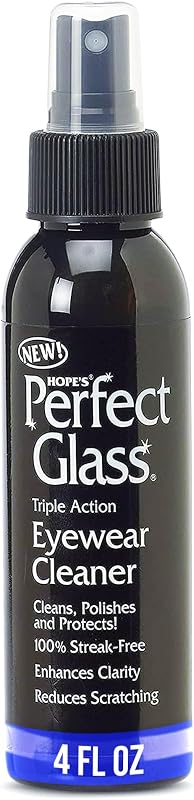 Perfect Glass Eyewear Cleaner - Eye Glass Cleaner for Glasses and Sunglasses - Anti Scratch and Anti Glare Lens Cleaner Spray, 4 Fl Oz, Pack of 1