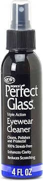 HOPES Perfect Glass Eyewear Cleaner - Eye Glass Cleaner for Glasses and Sunglasses - Anti Scratch and Anti Glare Lens Cleaner Spray, 4 Fl Oz, Pack of 1