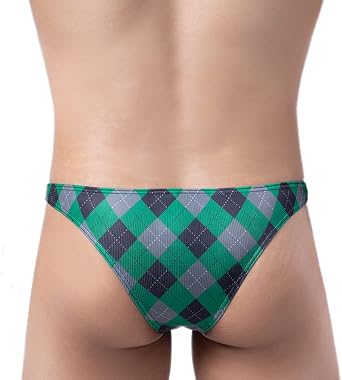 Faringoto Various Styles of Men's Sexy Checked Underwear (5 Packs)