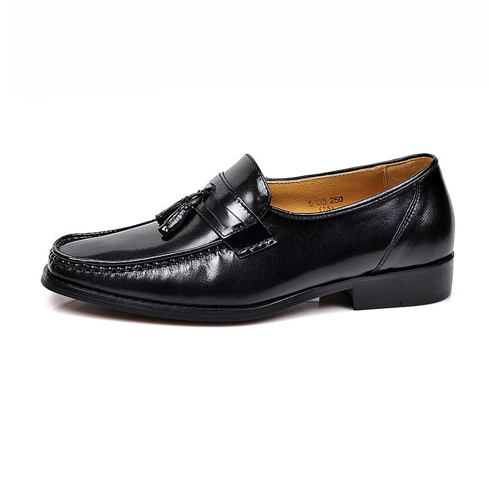 Mocassini Classici da Uomo con Nappine Scarpe Eleganti Slip-On Scarpe in Pelle Formali da Lavoro e da Matrimonio