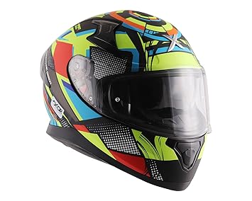 axor Apex Vivid Dull Black Neon Yellow Helmet- Large (Motocross)
