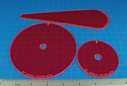 Vista 11 de LITKO Juego de plantillas Compatible con Warhammer 40,000, Shadow War: Armageddon Kit de plantillas acrílicas de 3 piezas de explosión y flamer