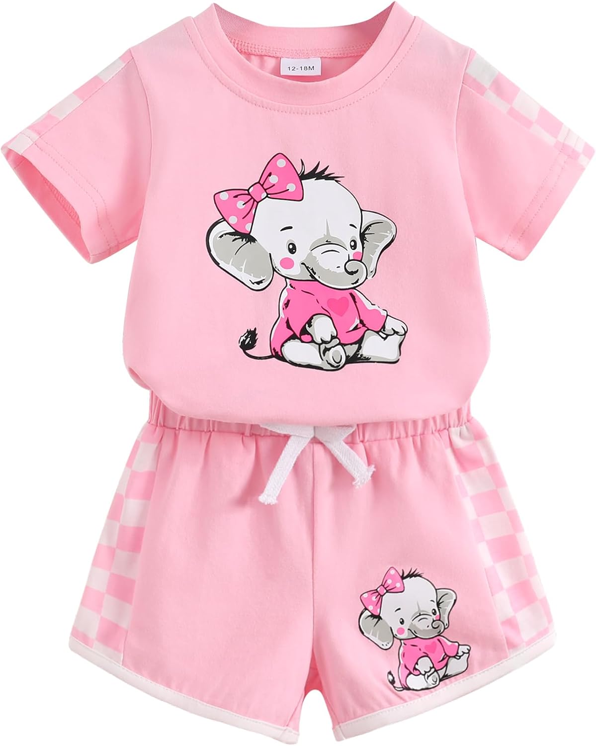 YOUNGER TREE Toddler Infant Baby Girls Summer Outfits Leopard Print Short Sleeve Pocket T-Shirt Tops Pants Clothes Sets