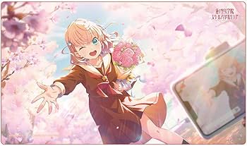 Amazon.co.jp: 日野下花帆 ラバーマット デスクマット プレイマット 蓮