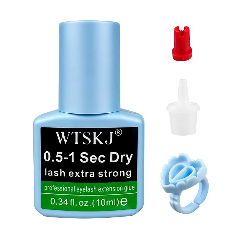 Cola para extensão de cílios WTSKJ azul, frasco com 12 mL, 1 unidade
