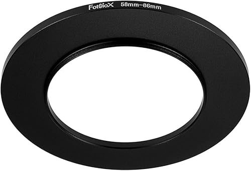 Miniatura 35 de Fotodiox arandela adaptadora de metal anodizado, negro (para filtros más grandes)