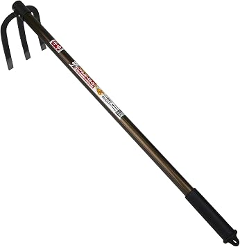Senkichi All Steel Aluminum Handle Mirror Hoe Bichu Hoe Just the Right Size for Bending and Crouching with a Handle Length of 750mm