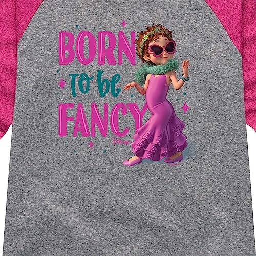 Disney Fancy Nancy - Born to Be Fancy - Toddler and Youth Girls Raglan Graphic T-Shirt3