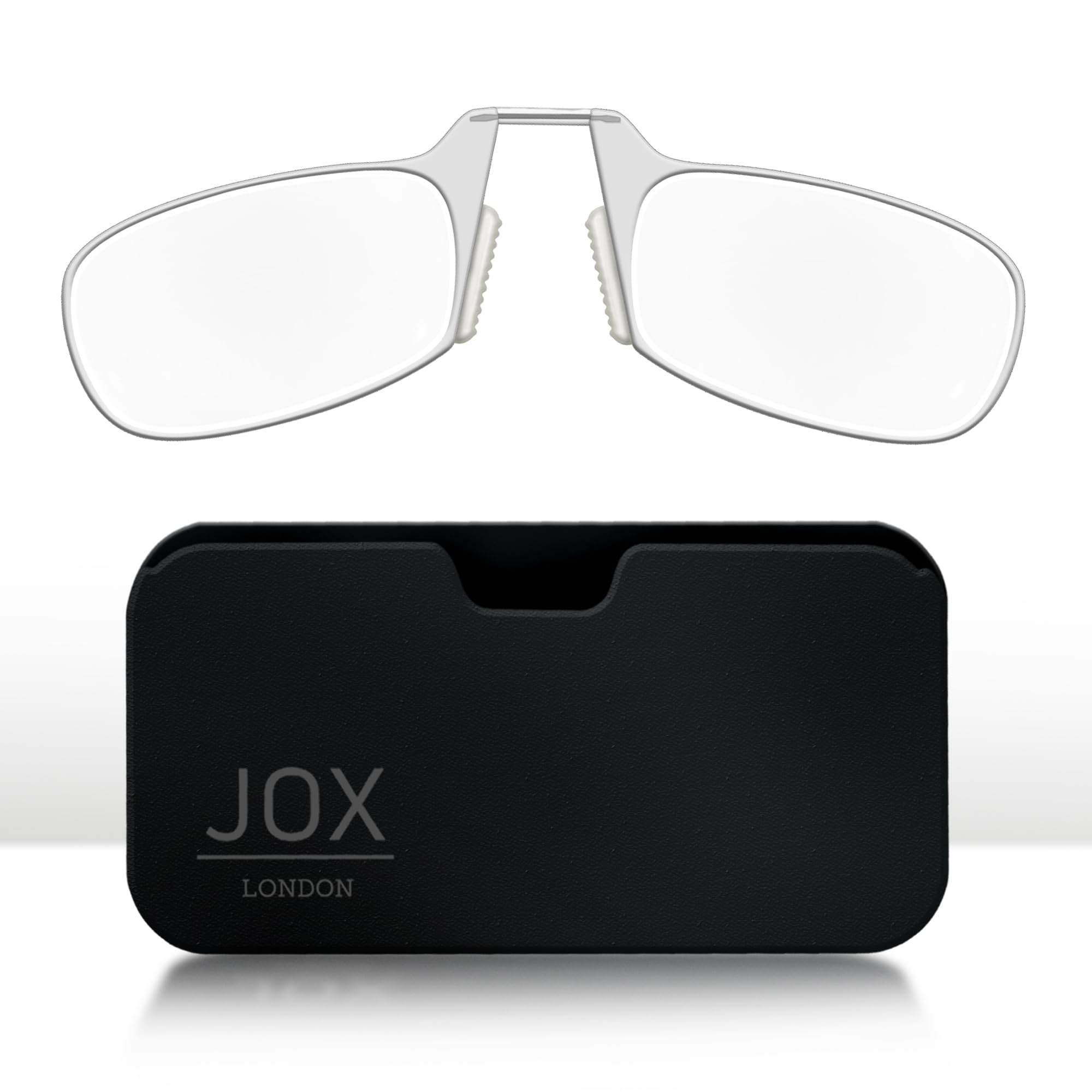 JOX Nose Reading Glasses with Compact Case, Slim Nose Reading Glasses to stick on the mobile phone, Flex-Fit Technology - Image 2