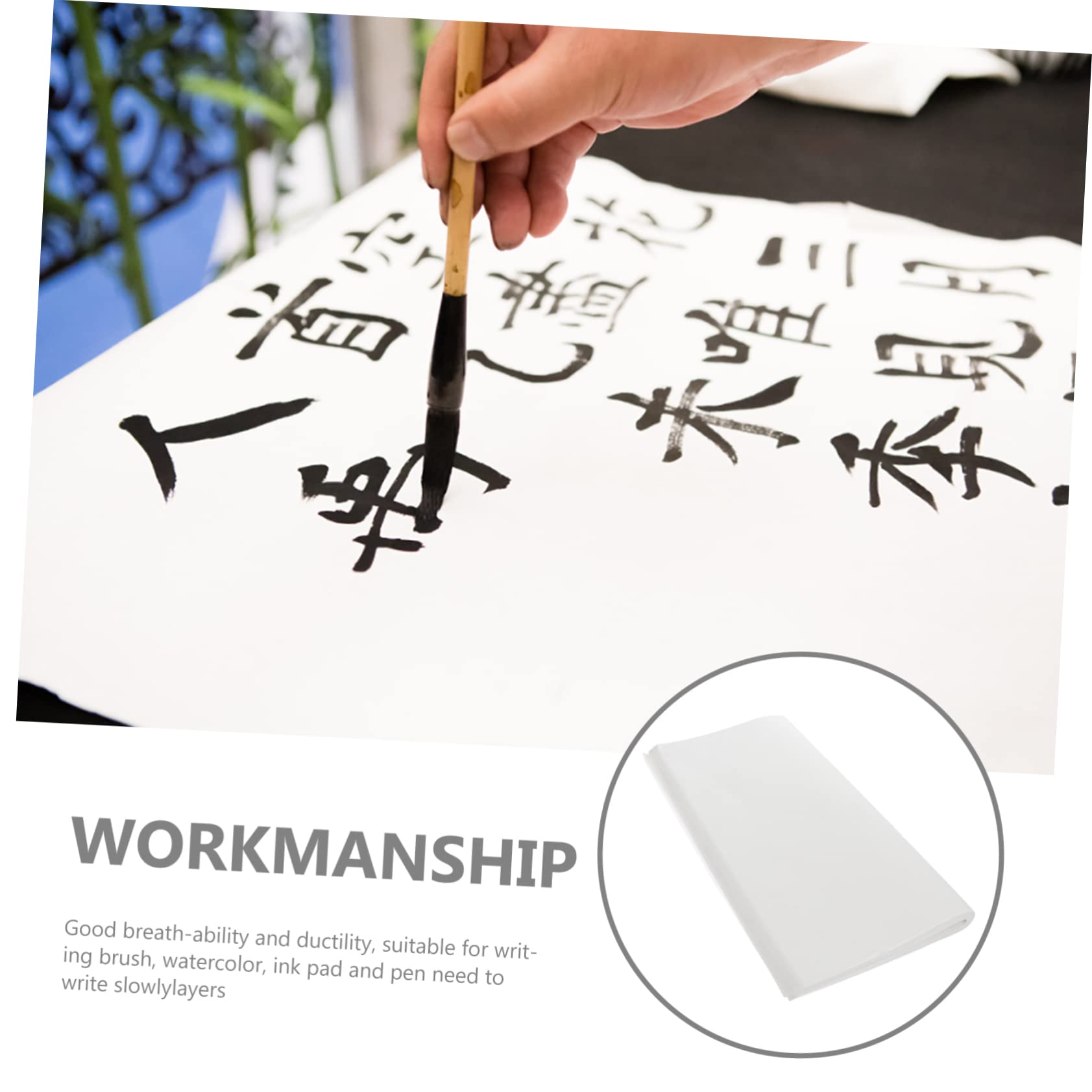 Calligrafia Cinese Xuan Homoyoyo 100 Pezzi Carta Riso Cinese Xuan Per Calligrafia Carta Per Pennello E Acquerelli