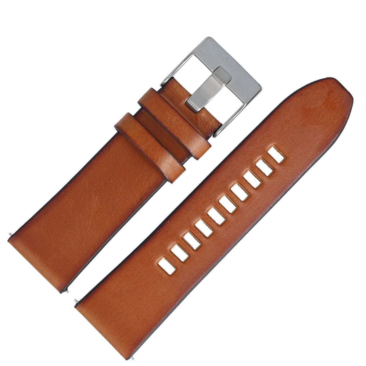 Diesel Uhrband Wechselarmband LB-DZ4343 Original Ersatzband DZ 4343 Uhrenarmband Leder 26 mm Braun