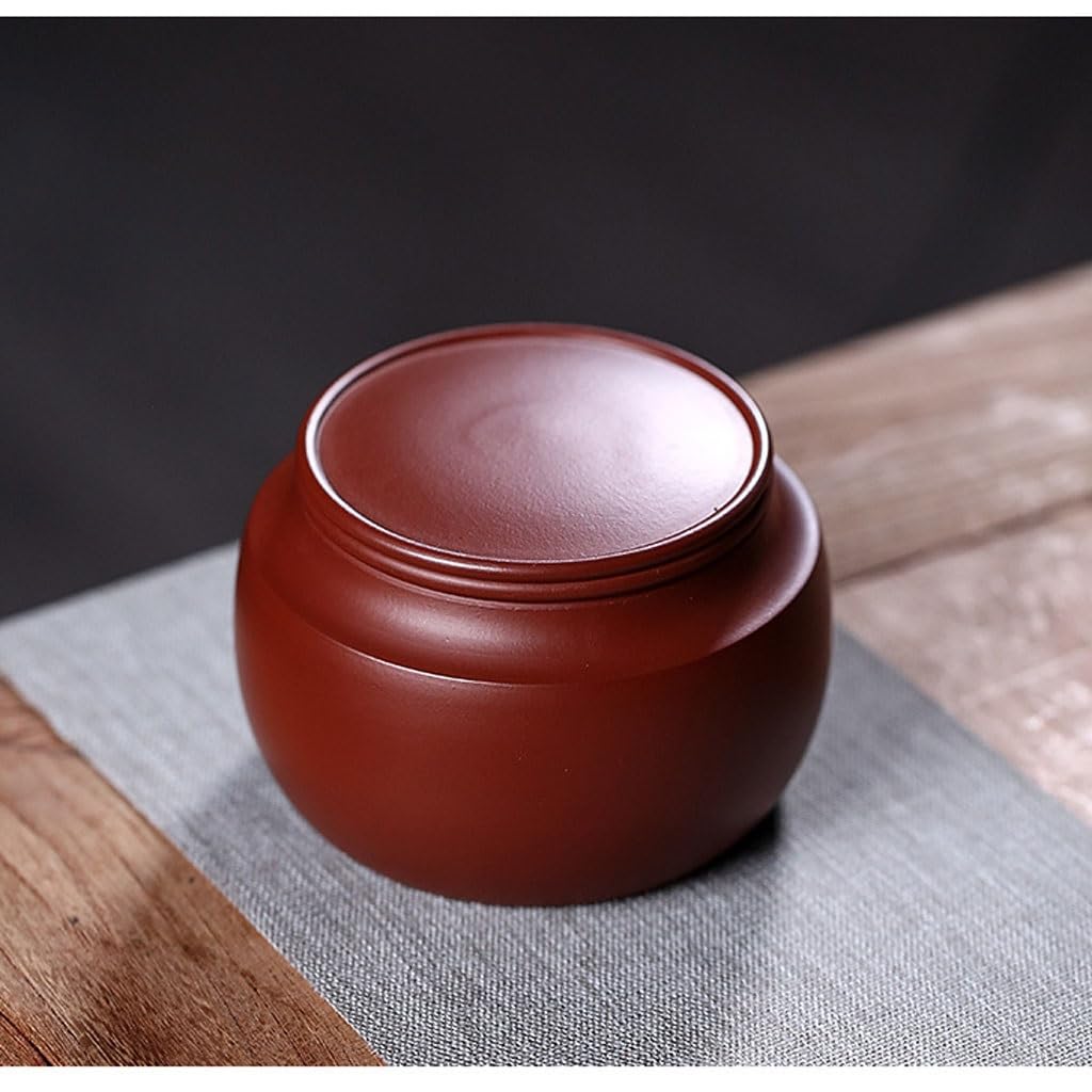 Masowe pojemniki na herbatę fioletowy gliniany garnek do herbaty przenośny budzik do herbaty słoik do przechowywania herbaty Pu'er zapieczętowany pojemnik do przechowywania ceramiczny domowy herbata