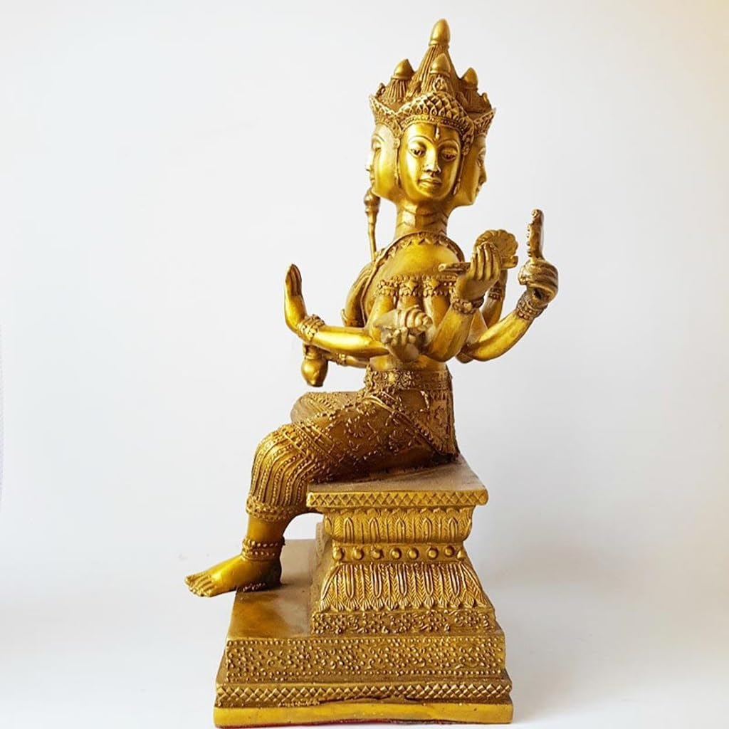 Figurka Buddy do wnętrz mosiężne ozdoby do dekoracji wnętrz rzemiosło dekoracja zen dekoracja Bodhisattwa posągi Feng Shui dekoracja medytacyjna statuetka buddy rzeźba (S)