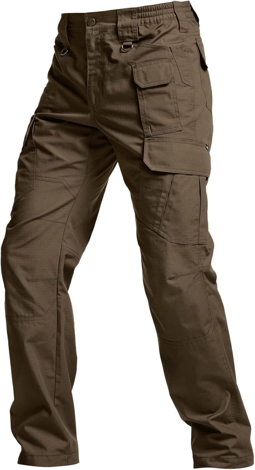 CQR Men's Tactical Pants, Water Resistant Ripstop Cargo Pants, Lightweight EDC Work Hiking Pants, Outdoor Apparel - Image 9