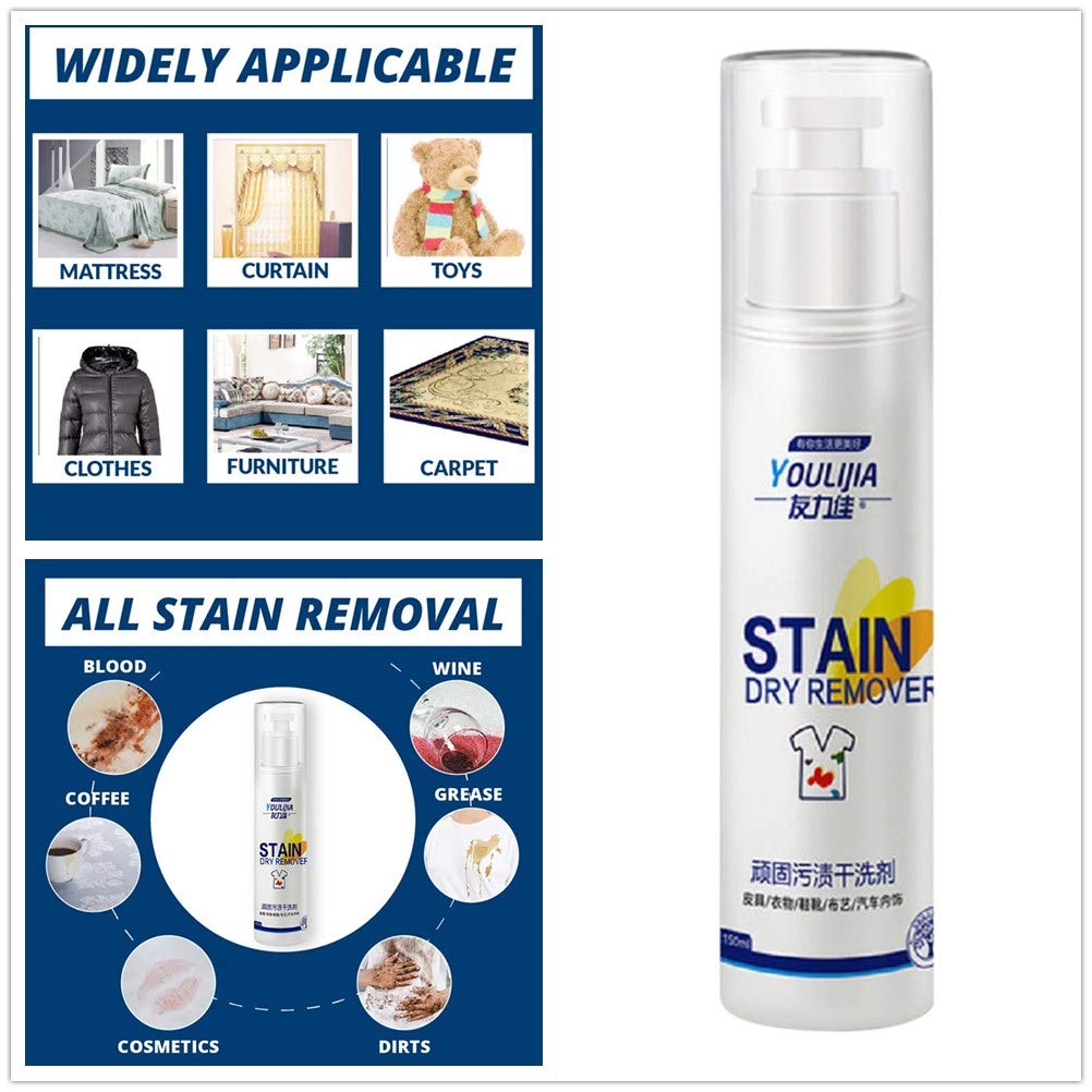 Stain Remover Spray 150 Ml Professional Safe Rinse Free Instant Cleaning Spray Quick Dry Cleaner Dissolve Stubborn Stains Multi Purpose Cleaner Perfect For Water Safe Fabrics White Buy Online In India Missing Category Value