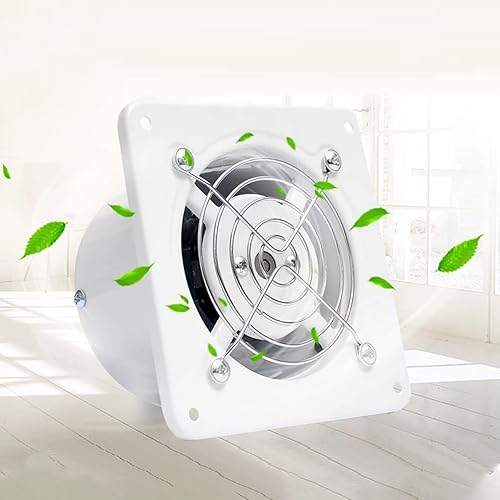 JIONET Ventilador extractor de escape de ventilación de 20 W y 110 V de 4 pulgadas de pared para ventana, cocina, inodoro, baño, soplador de