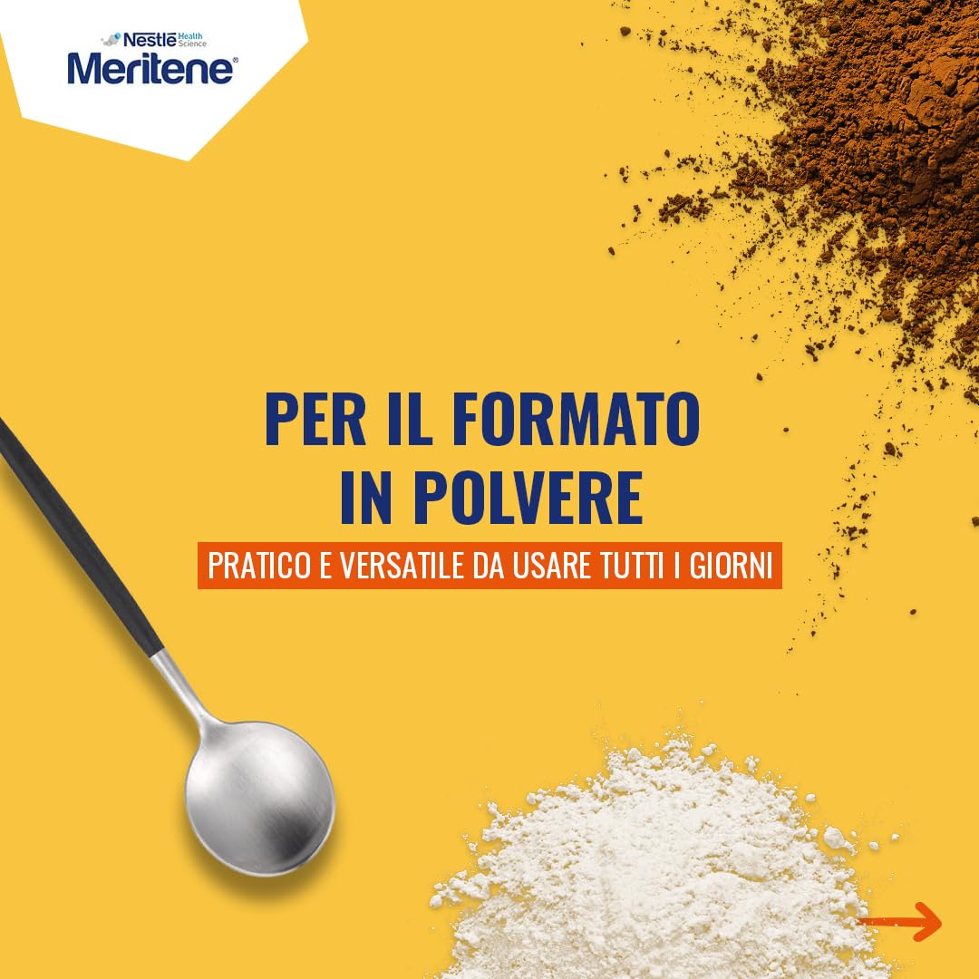 Meritene Forza & Vitalità Bundle - Cioccolato, Vaniglia, Caffè, 270g | 3 barattoli, alimento in polvere con vitamine, minerali e proteine