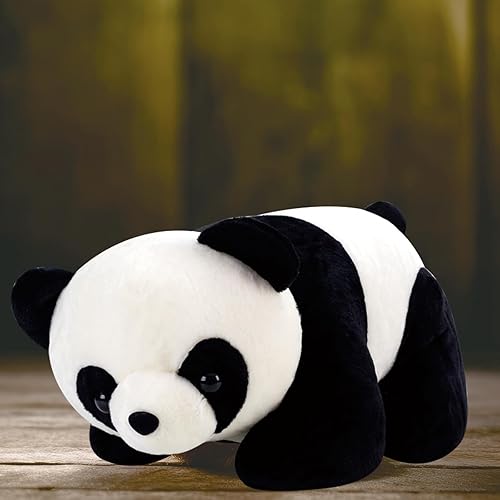 Miniatura 2 de Juguetes de peluche de panda gigante de 10 pulgadas, lindos juguetes suaves, felpa esponjosa de felpa, regalos para niños, niñas, niños, novias y