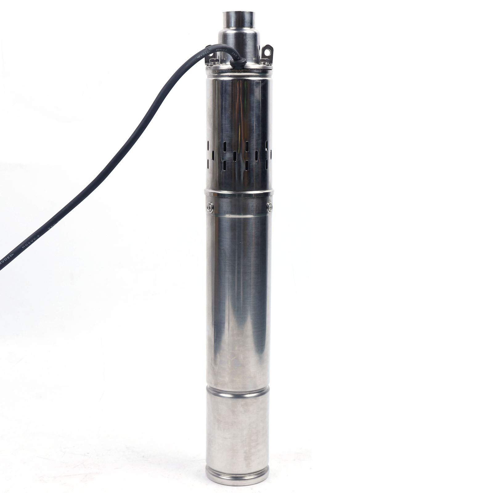 Pompa do studni 3", śruba 250 W, kabel 20 m, odporna na piasek, pompa głębinowa o pojemności 1600 l/h, maks. wysokość tłoczenia 80 m, pompa śrubowa do wód gruntowych i nawadniania (3 cale)