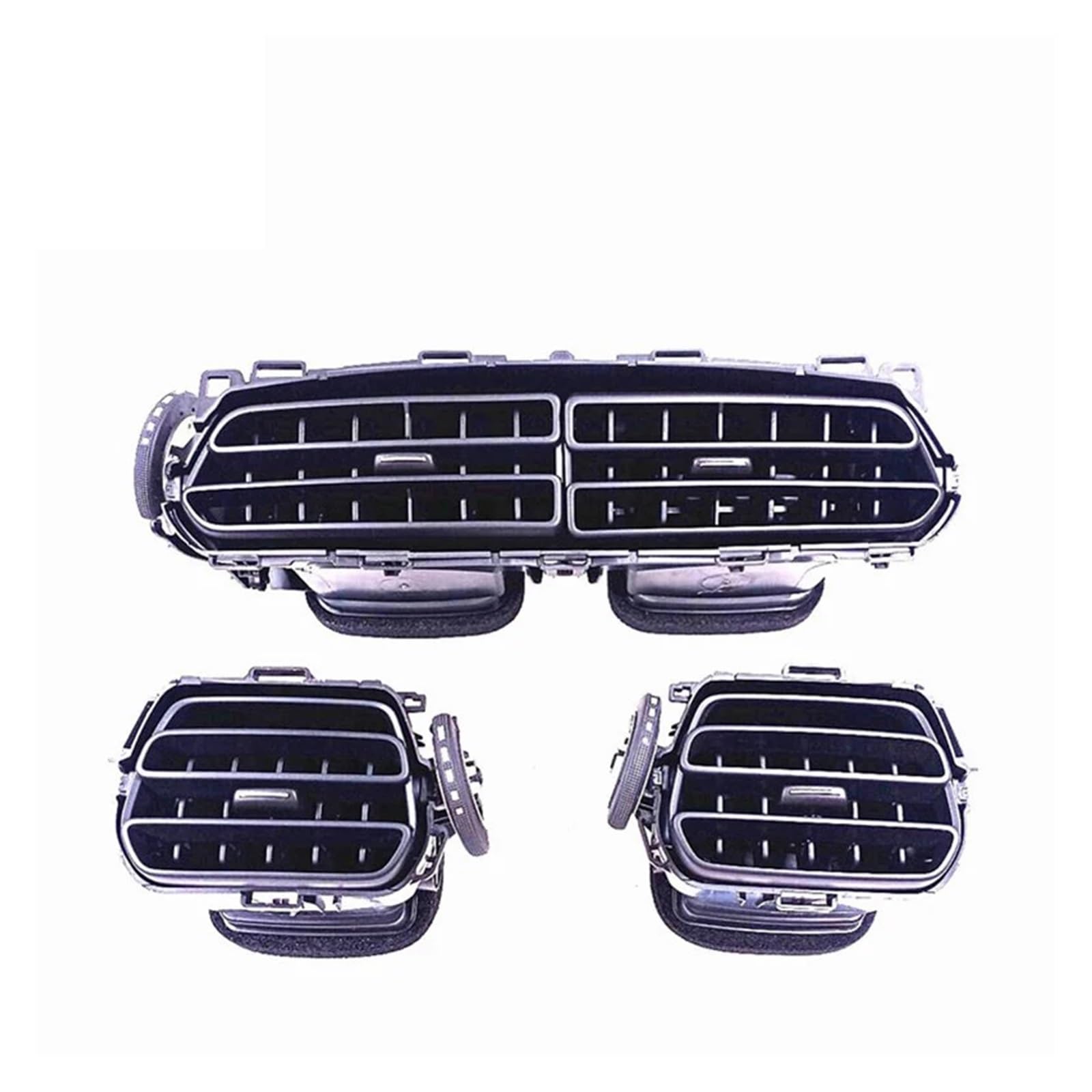 Grille Ventilation Grille Centrale Panneau De Sortie Ventilation Climatisation Voiture, Pour Peugeot 301 Pour Citroën C3 Pour Elysee II 2013-maintenant(Middle)