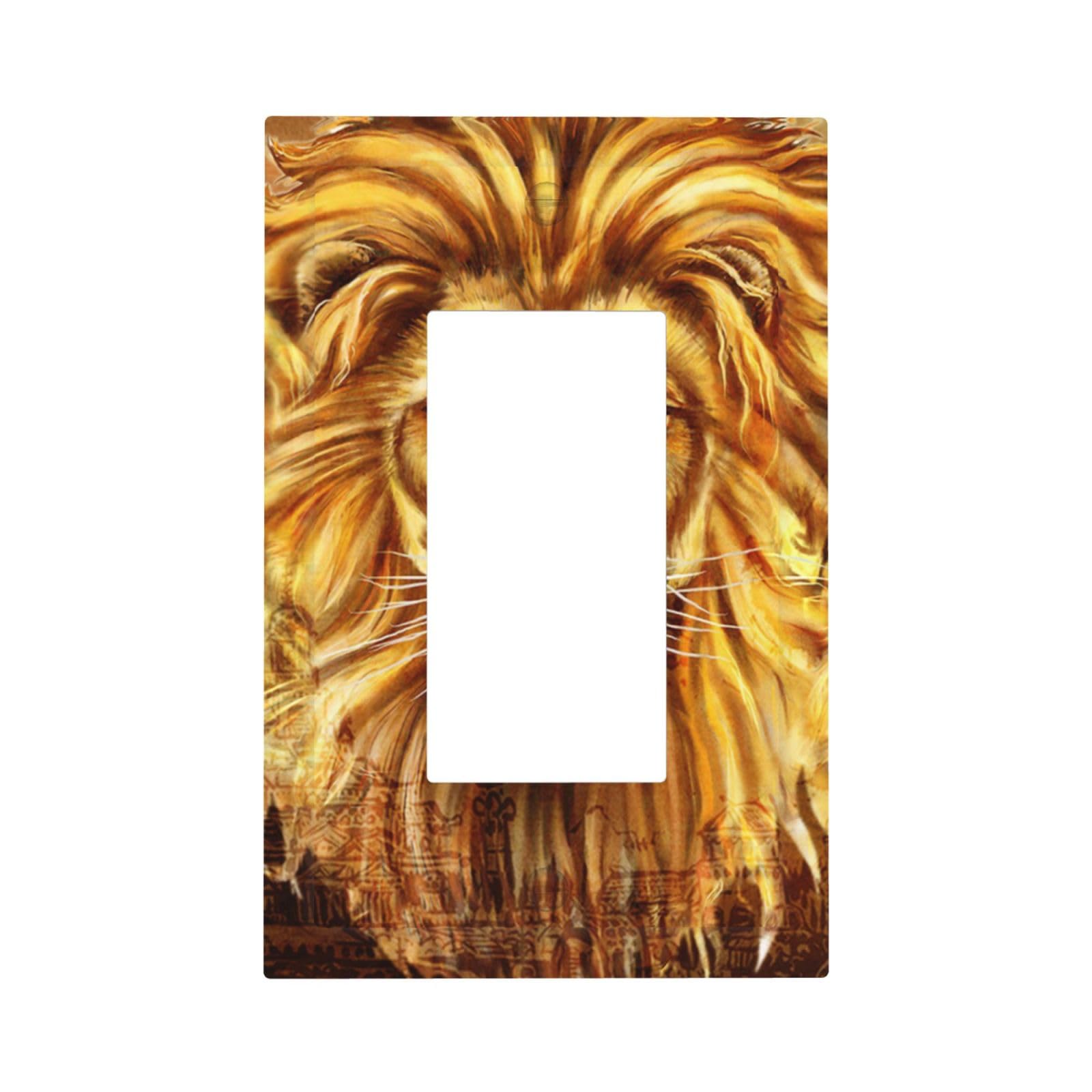 Wpshijia Rocket Planets Astronaut Blue Decorative Single Rocker Light Switch Covers 1 Gang Outlet Cover Wall Plate Decorative GFCI Switchplate Faceplate for Nursery Kidsroom Bedroom Decor