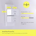 Minoston Matter Smart Plug, Compatible with Alexa, Google Home, Apple Home, SmartThings, Siri, Smart Outlet 15A Max, APP Remote Control, 2.4G Wi-Fi Only, Protect Privacy, 2 Pack
