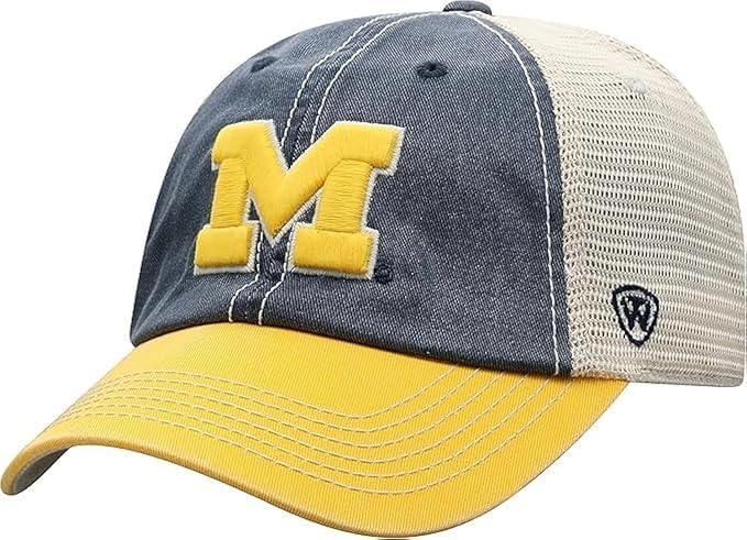 Collegiate Mesh Offroad Adjustable Hats (US Alpha One Size Michigan)
