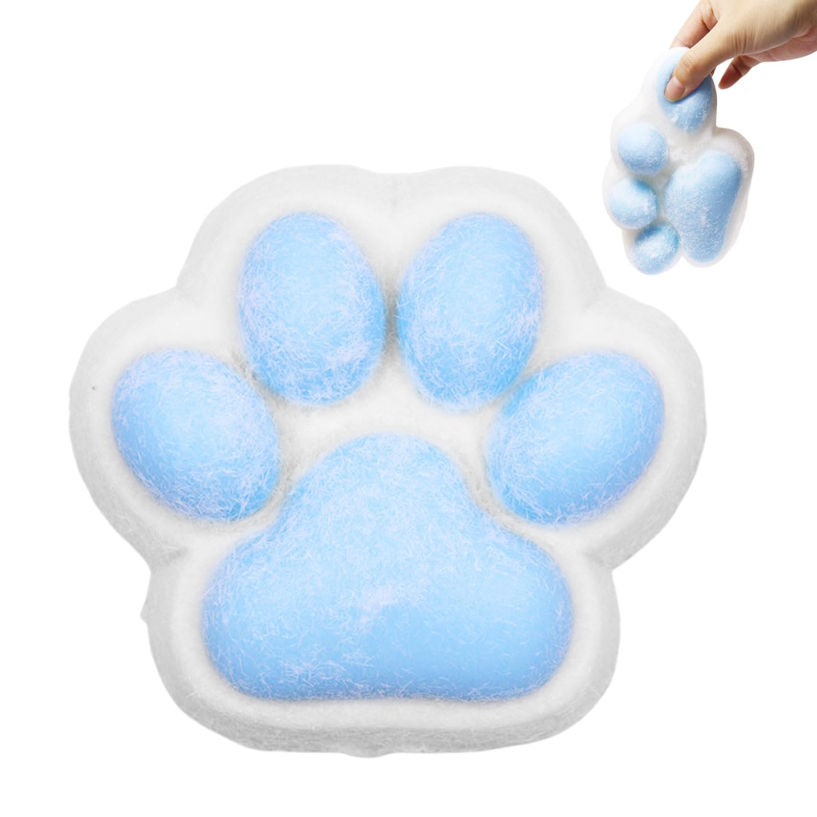 Katzenpfoten Squishy 3er Set - Anti-Stress Spielzeug In Lila, Grün & Rosa