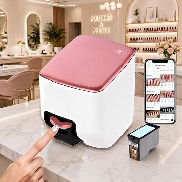 Nail Printer Nail Art Machine for Home Salon | 1000+ Designs, DIY Nail Printer Control Through Mobile App